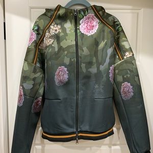 Desigual Camo & Peony Hooded Jacket